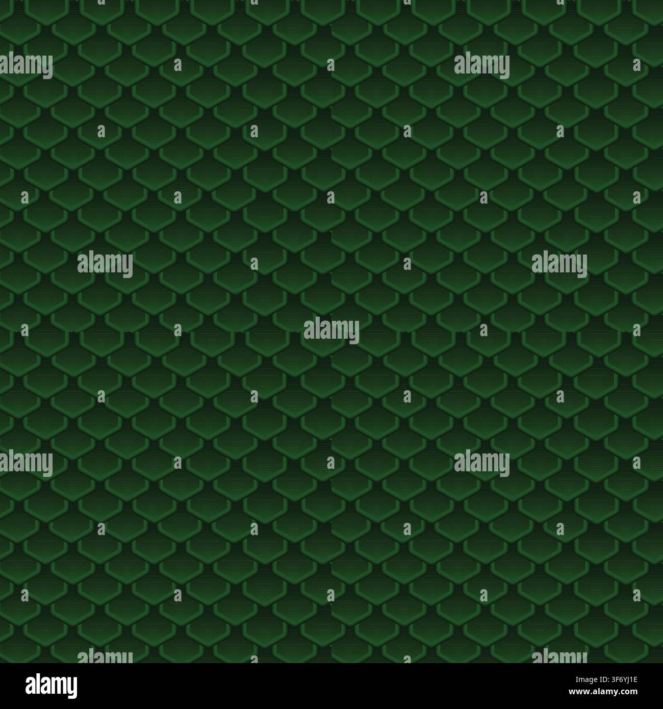 Green Dragon Scale Seamless Vector Pattern Stock Vector