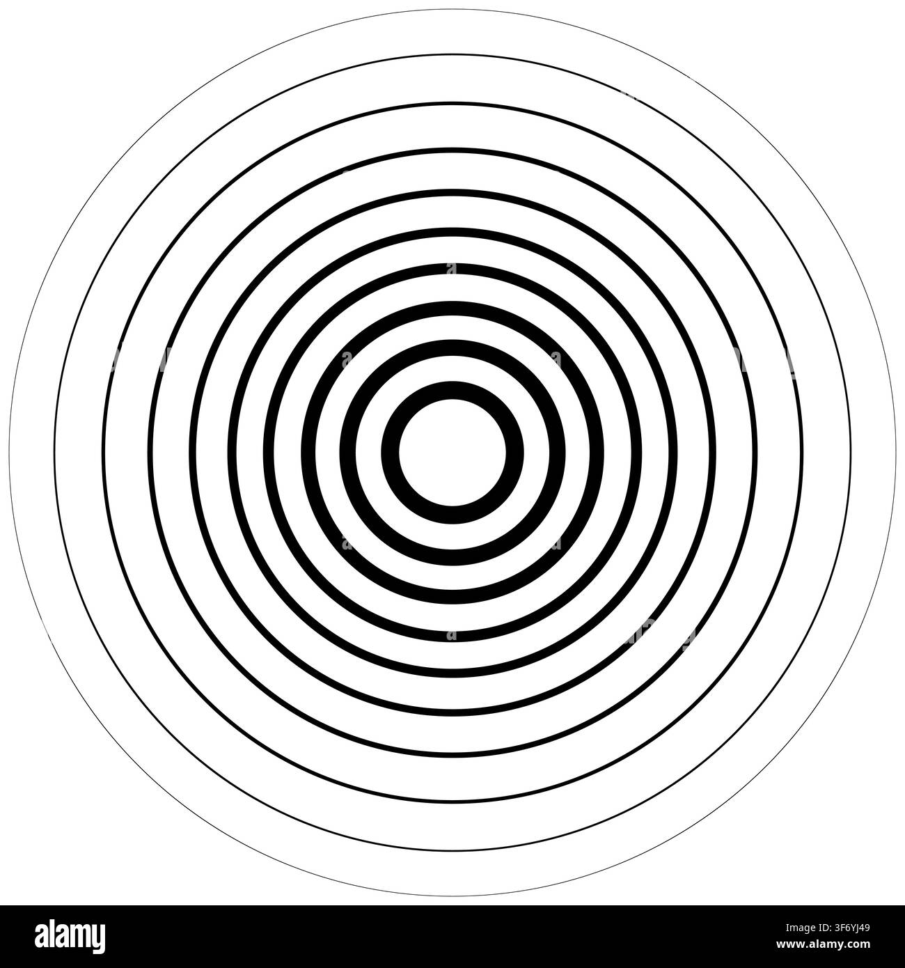 Circle Round Target Spiral Design Element Stock Vector