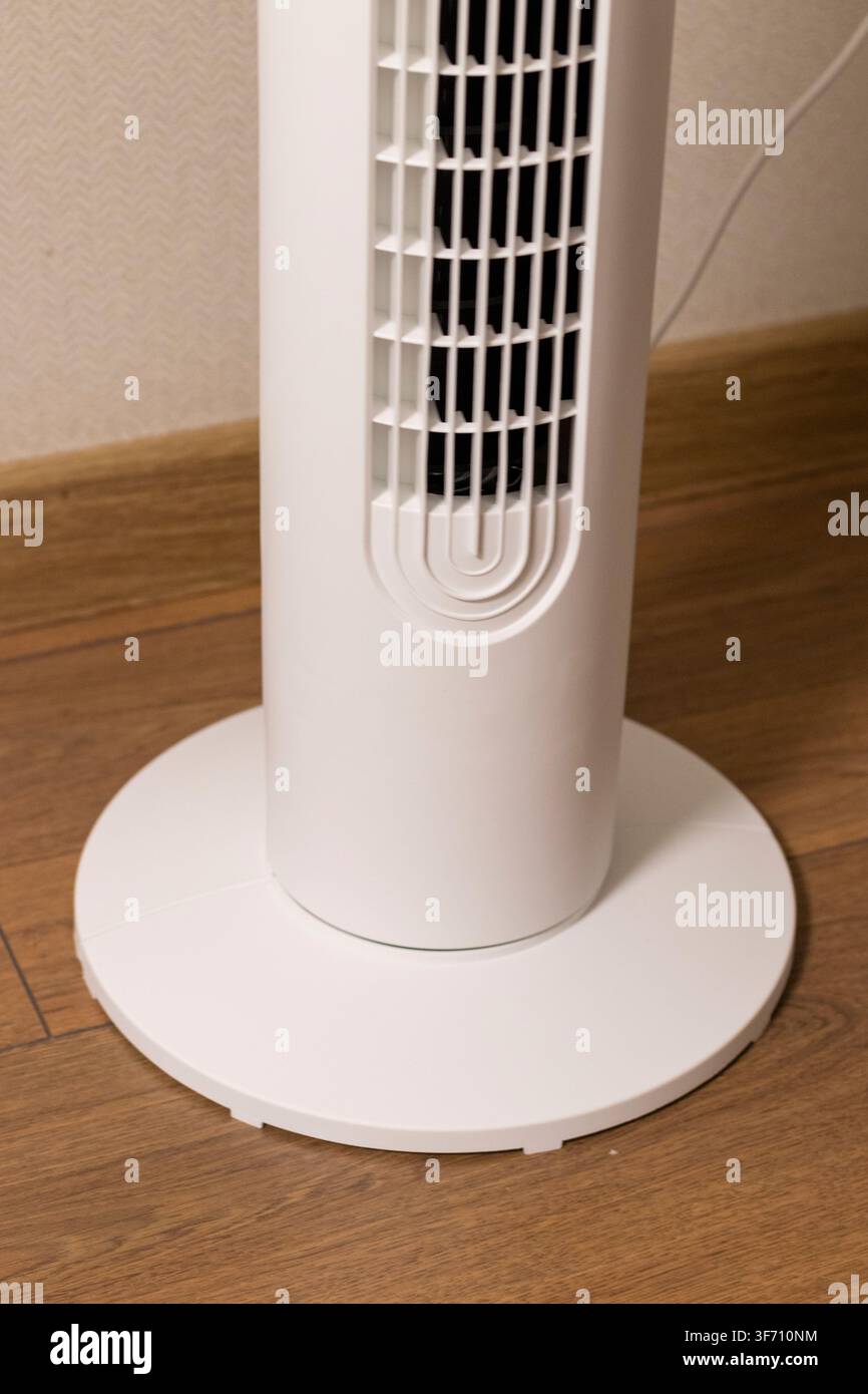 Macro Texture of Plastic Column Cooling Fan Ventilation Grid Stock Photo