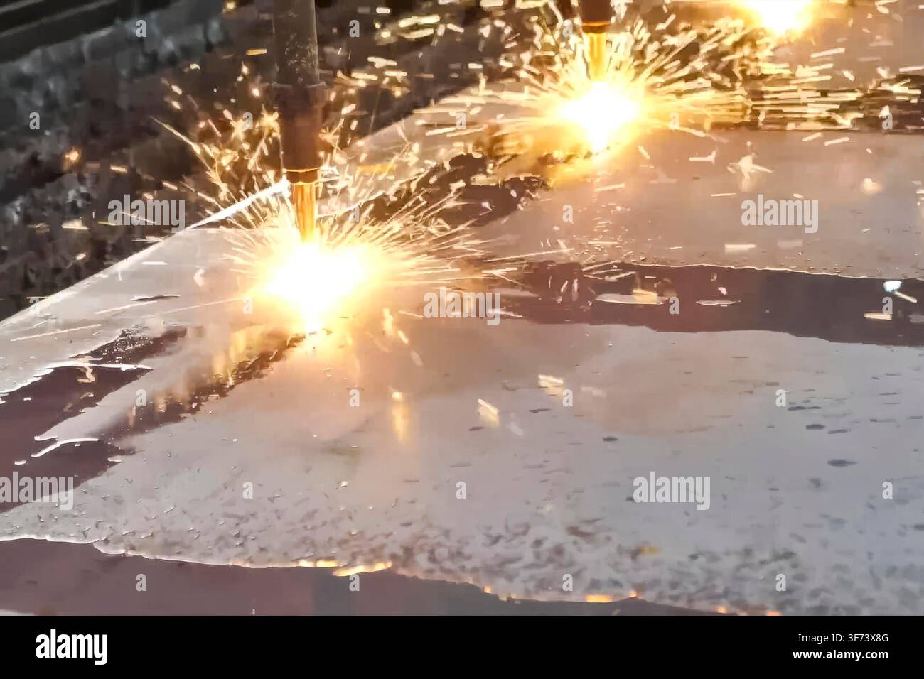 CNC welding machine with water cooling. Stock Photo