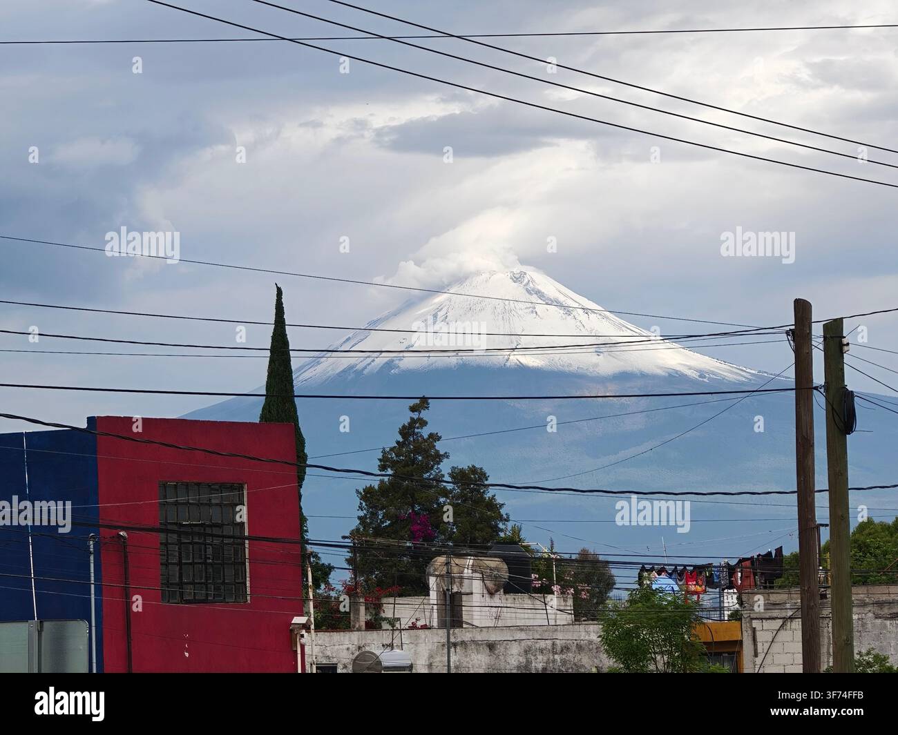 Volcanes de México (Puebla) - Smartphone Captured Stock Image