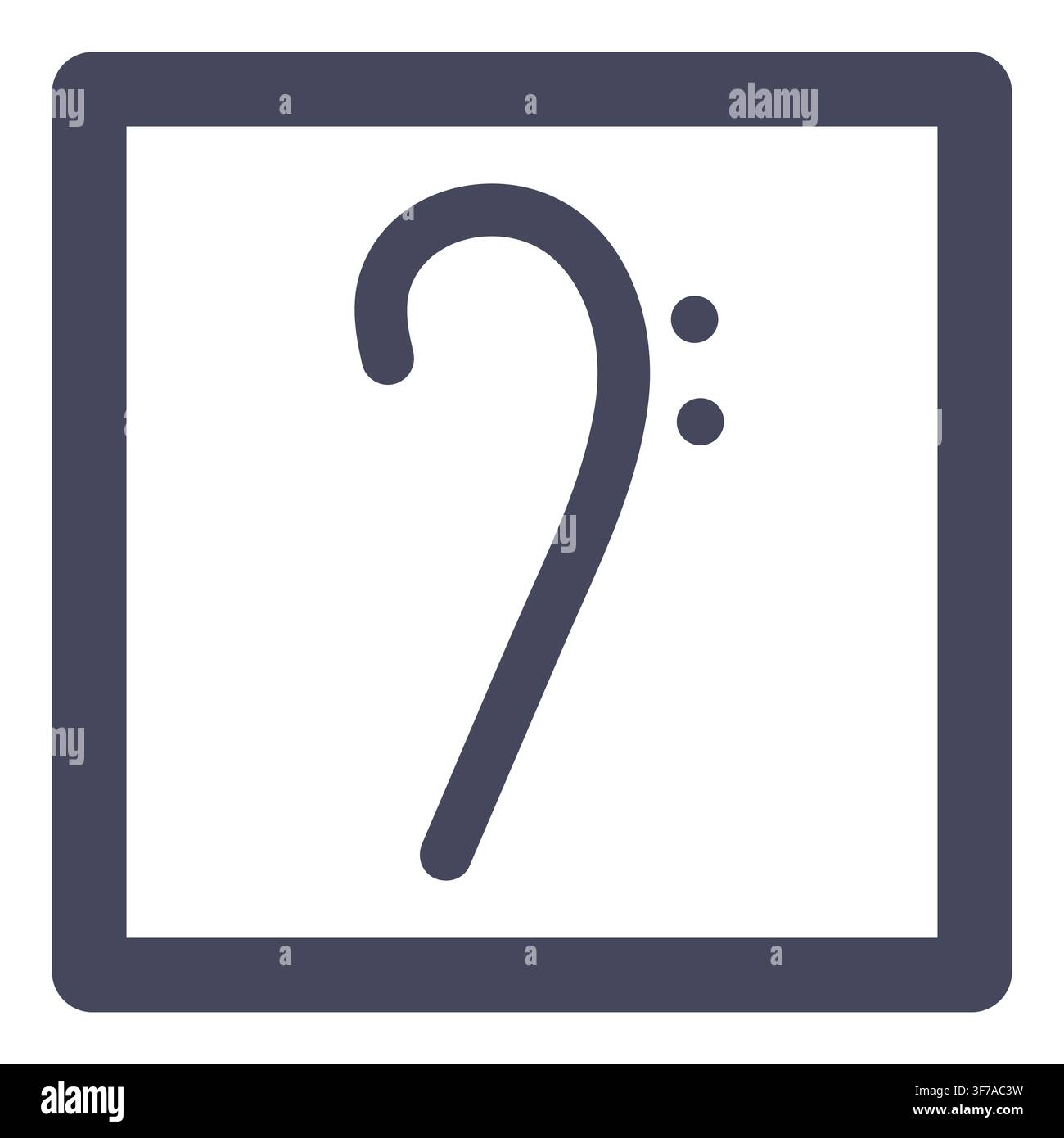vector bass clef Stock Vector