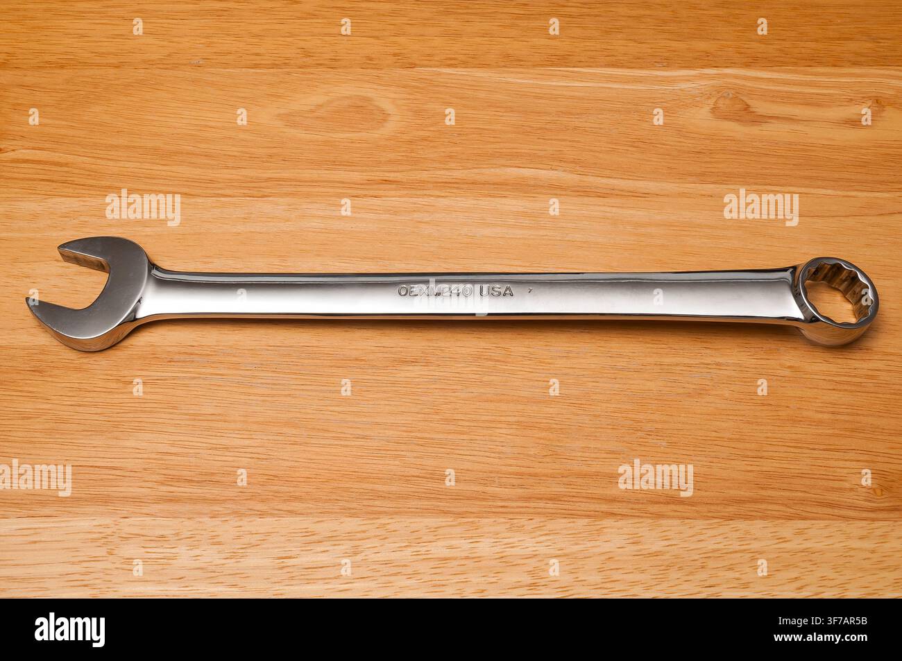 A used Snap-on 24mm Combination Wrench, reverse side. Stock Photo