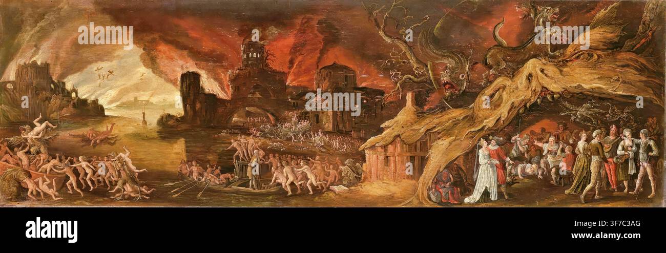 The last judgment and the seven deadly sins hi-res stock