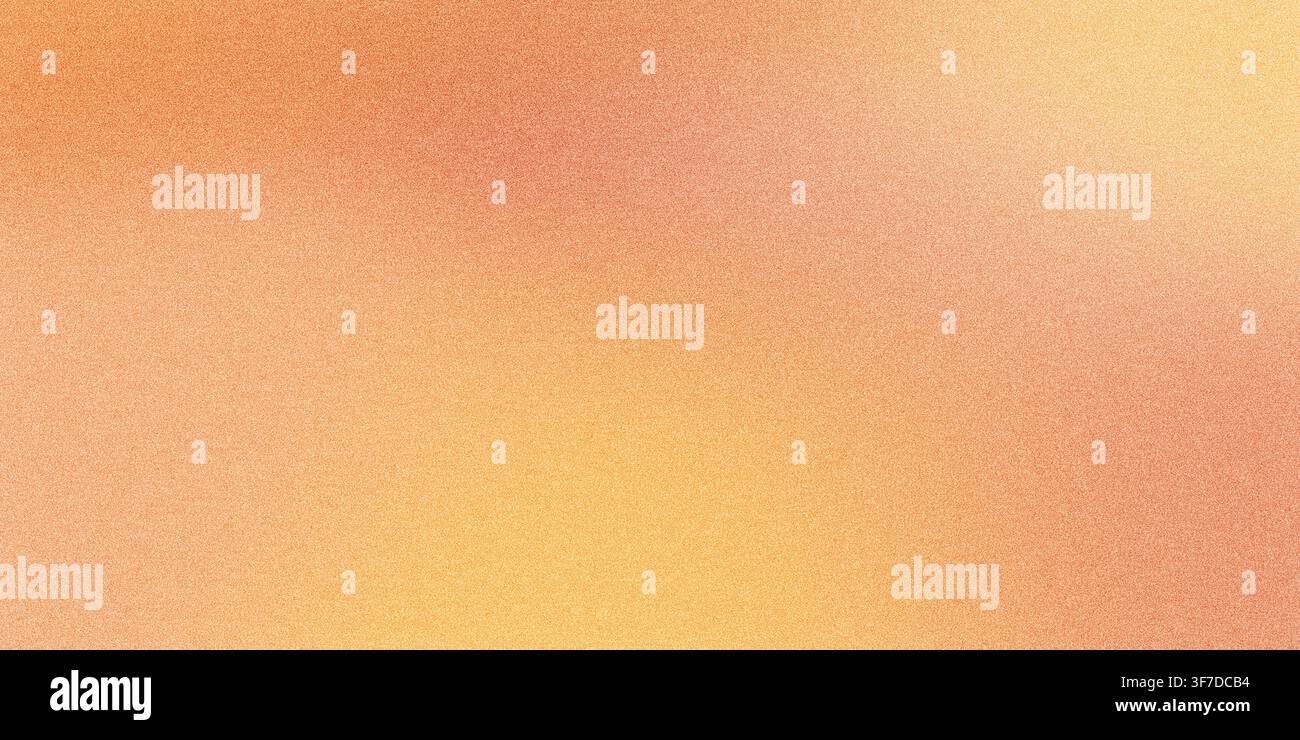 Grainy soft focus orange and yellow gradient creating warm abstract background Stock Photo