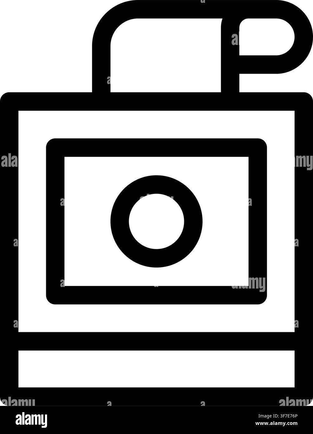 Clock Punch Icon, Time Timecard Tracking Attendance Stock Vector