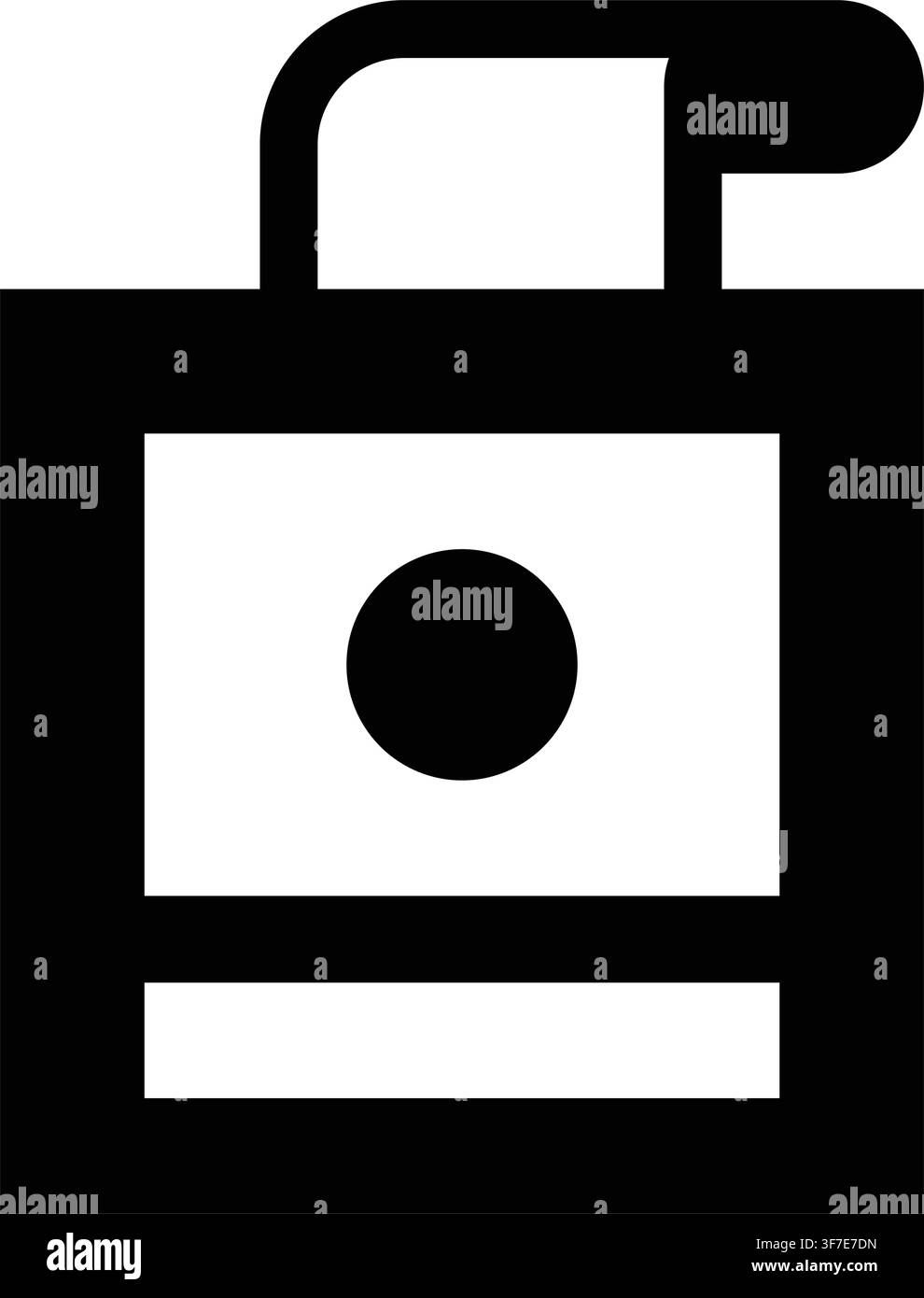 Clock Punch Icon, Time Timecard Tracking Attendance Stock Vector