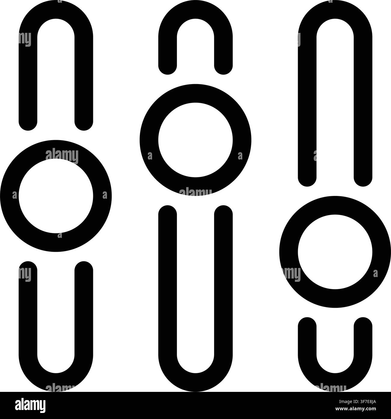 Slider Adjustment Icon, Control Settings Volume Stock Vector
