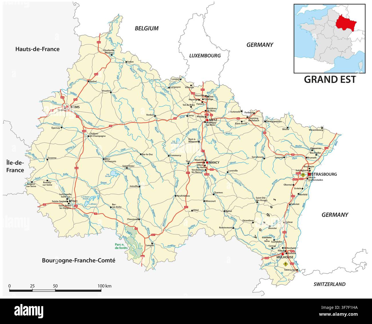 Strasbourg map hi-res stock photography and images - Alamy