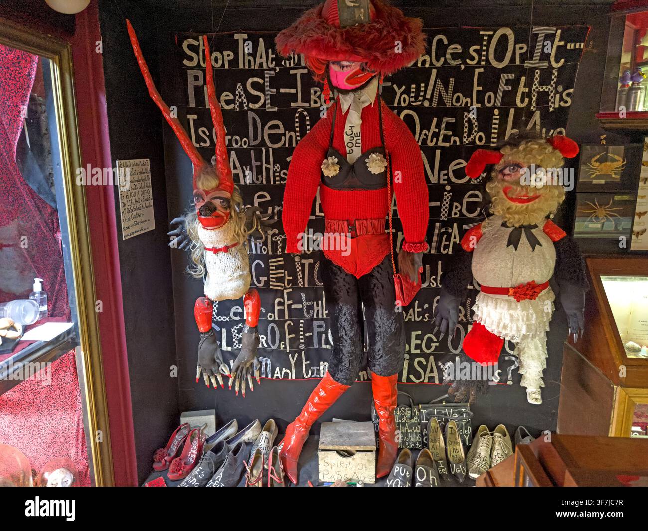 Puppets at Victor Wynd Last Tuesday Society, Hackney, London Stock Photo