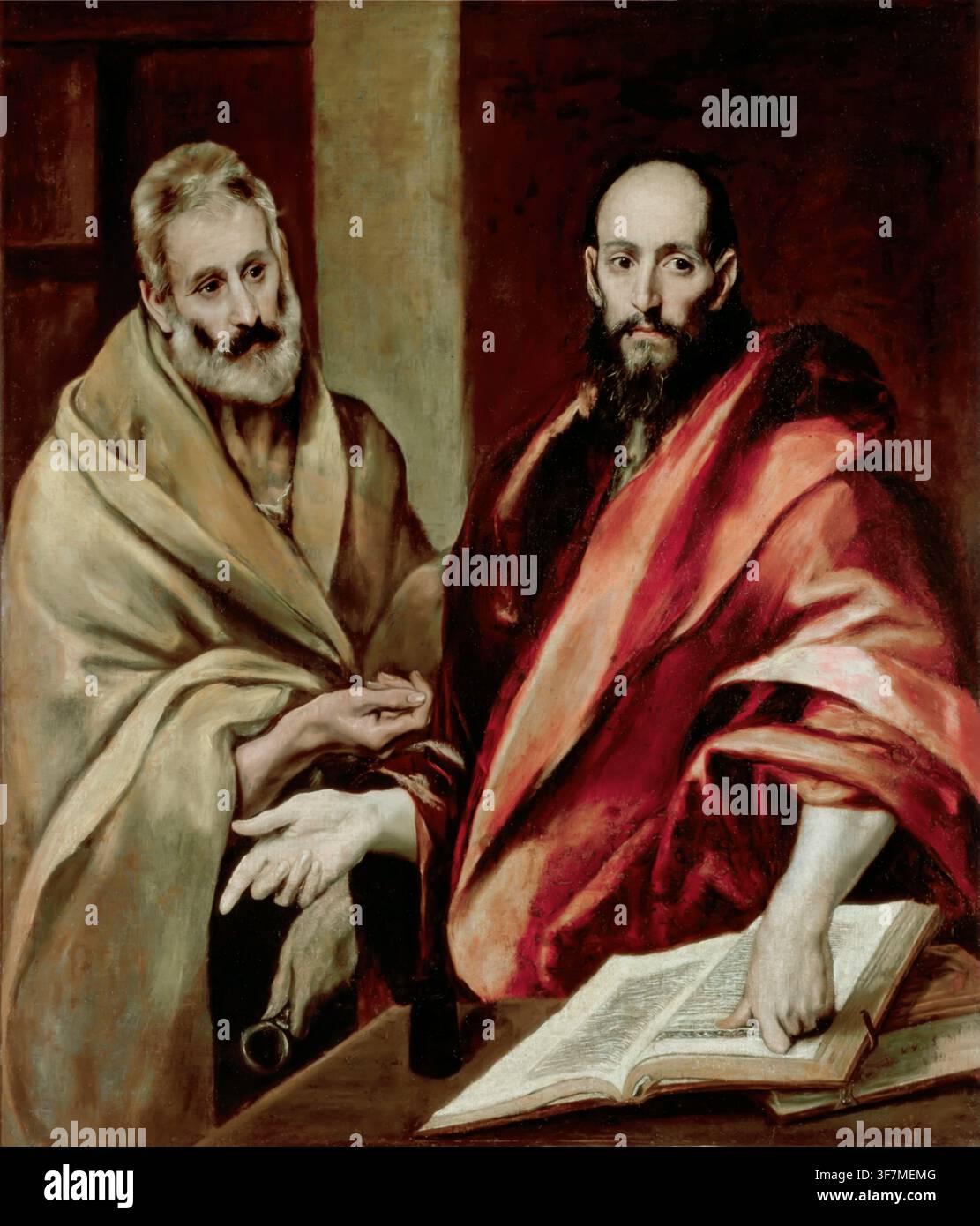 El Greco, Saints Peter and Paul, 1590, oil on canvas, Hermitage Museum, Saint Petersburg, Russia Stock Photo