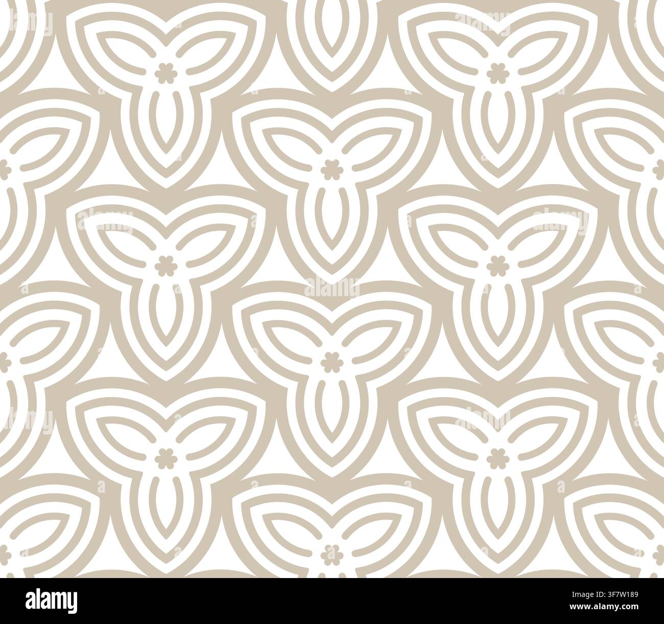 Organic Shamrock Geometric Laser Cut Pattern, Stock Vector