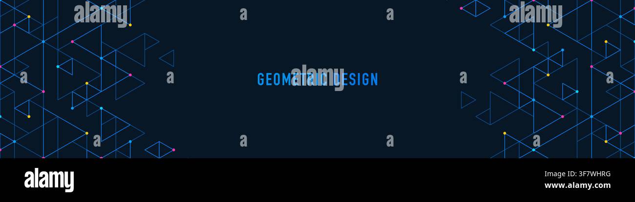 Abstract vector background with a geometric pattern of triangle shapes. Graphic design element Stock Vector