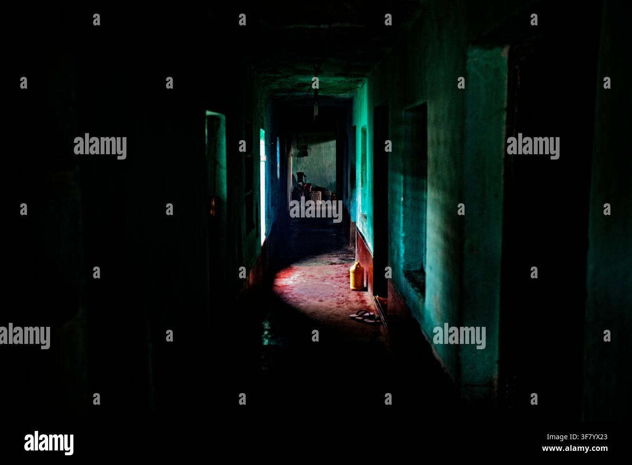 Dark hallway. Stock Photo