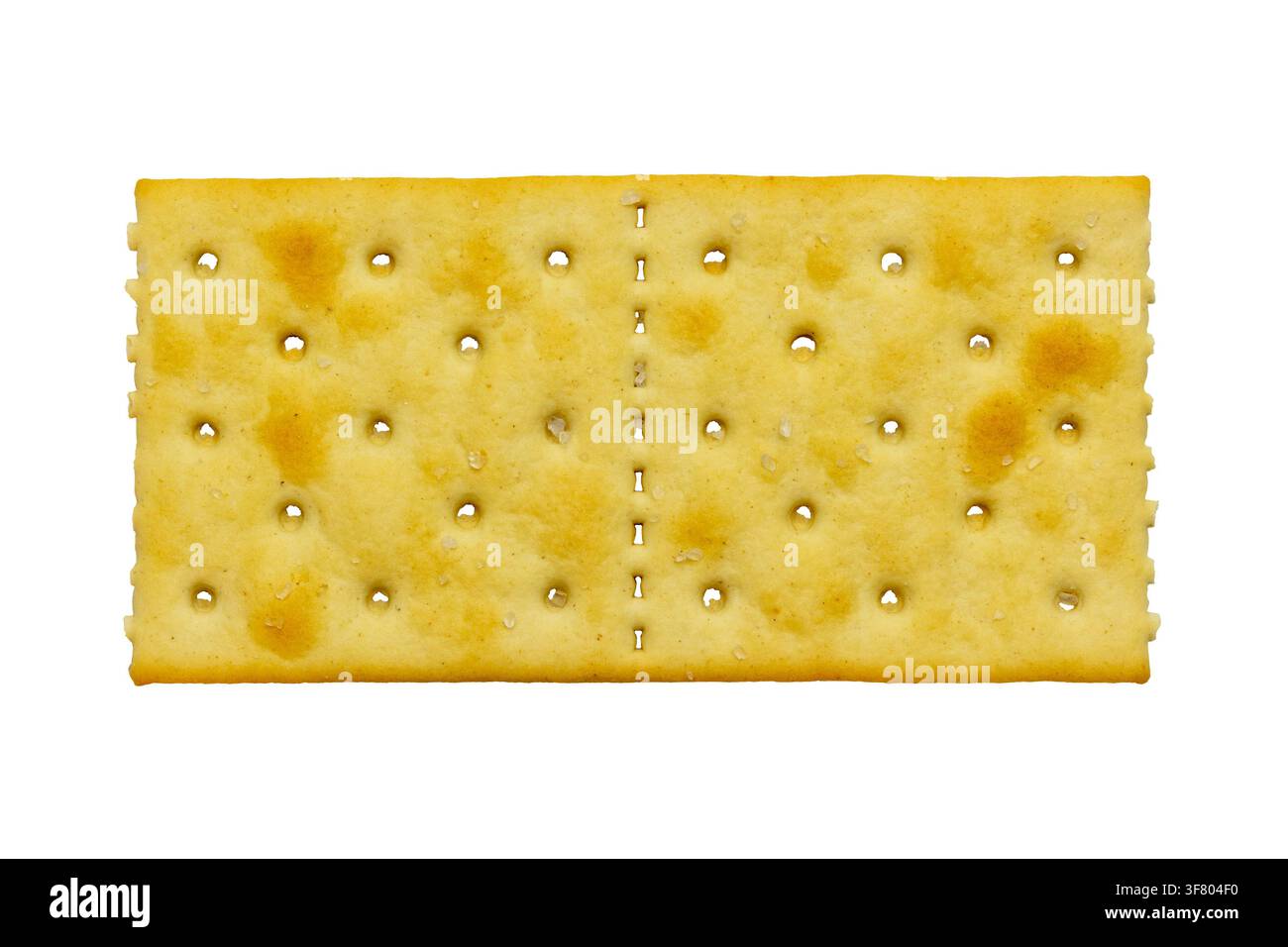 Saltine cracker isolated, on white background Stock Photo