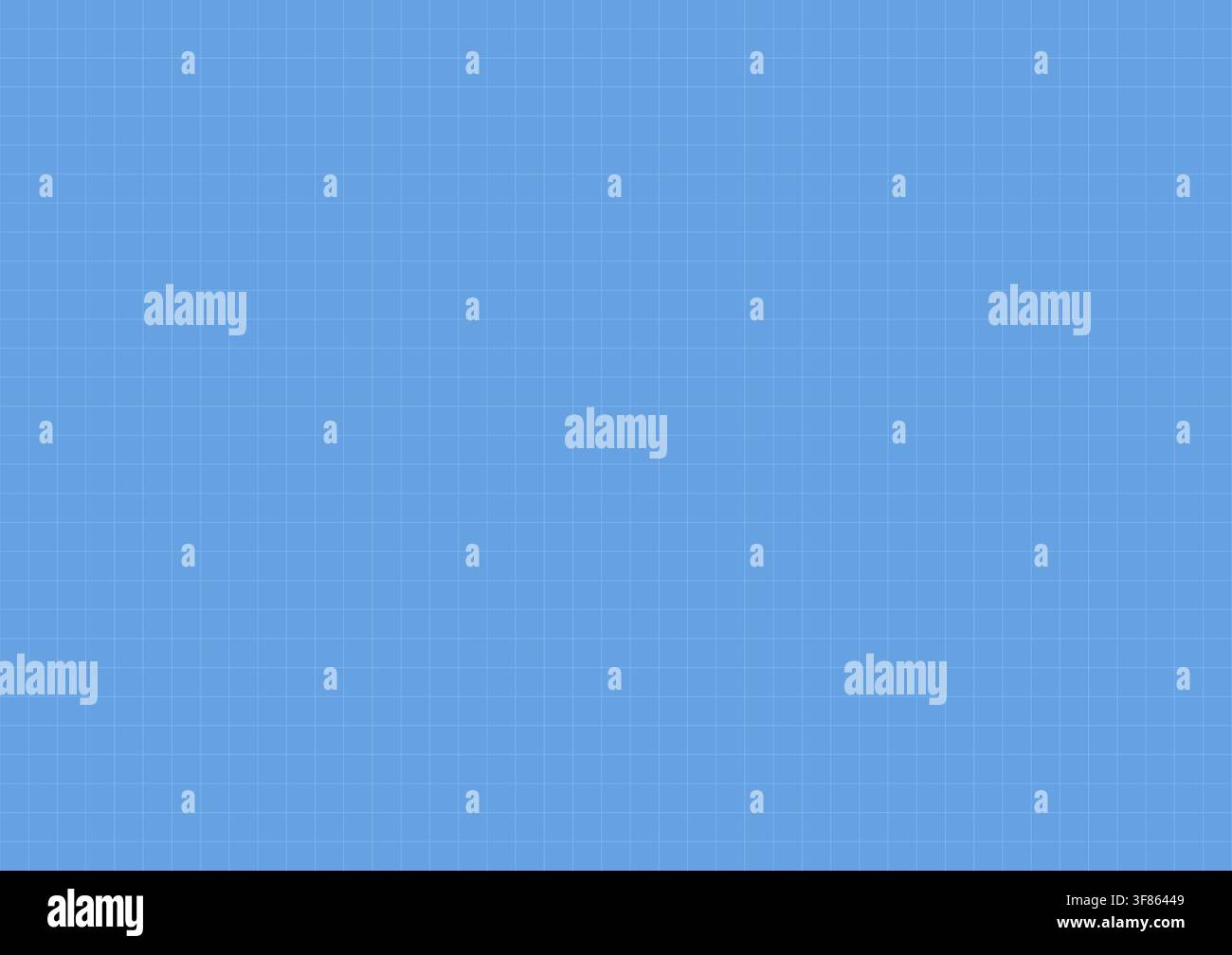 Blueprint grid paper texture. Millimeter graph pattern on blue background for technical design Stock Vector