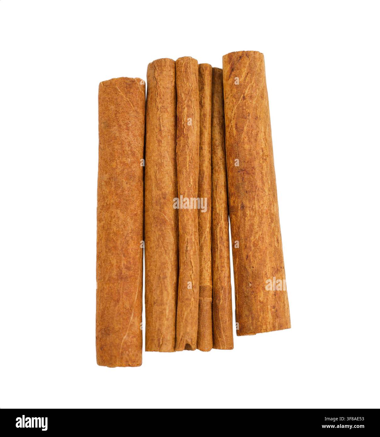 Cinnamon sticks isolated on white background Stock Photo