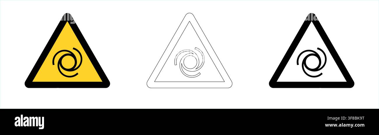 Automatic start-up warning in vector format Stock Vector