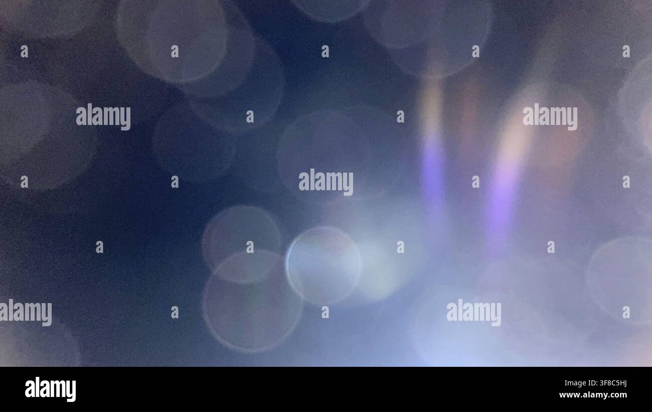 Abstract image with bokeh and blurred lights, creating a dreamy effect Stock Photo