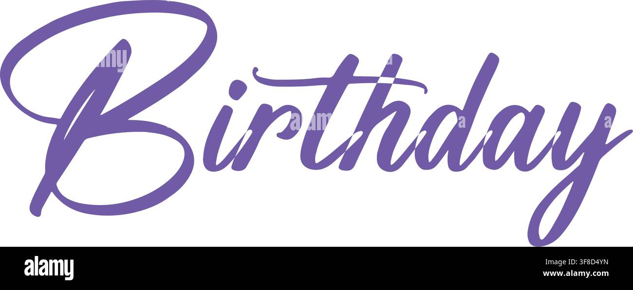 Birthday Text Effect birthday clipart Stock Vector