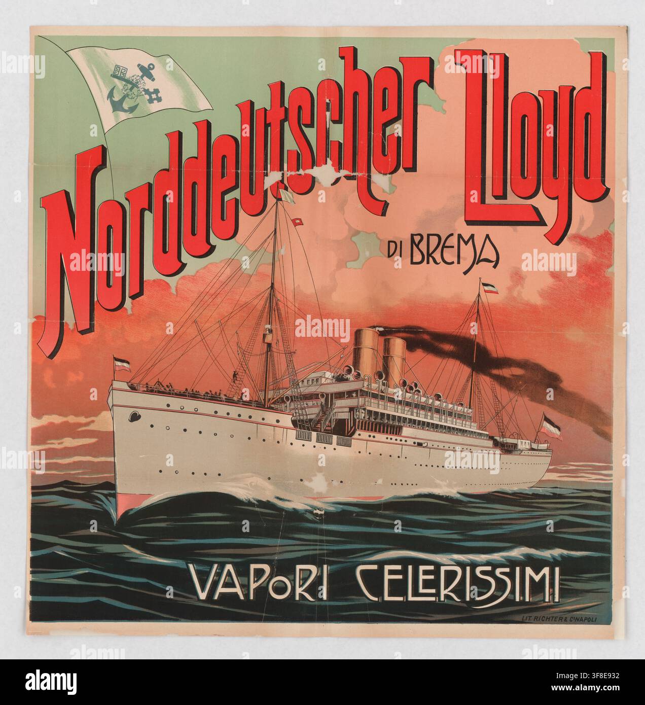 Norddeutscher lloyd poster hi-res stock photography and images - Alamy