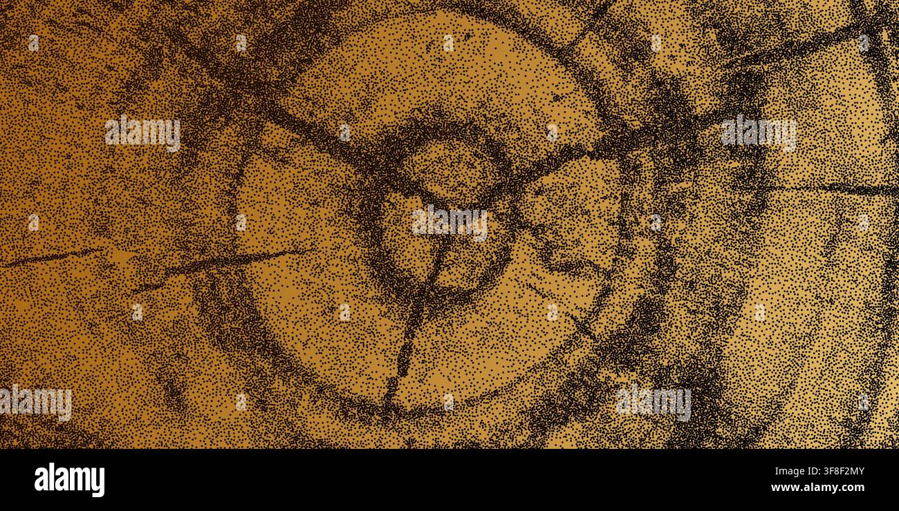 Tree ring pattern showcasing natural wooden texture vector illustration background. Stock Vector