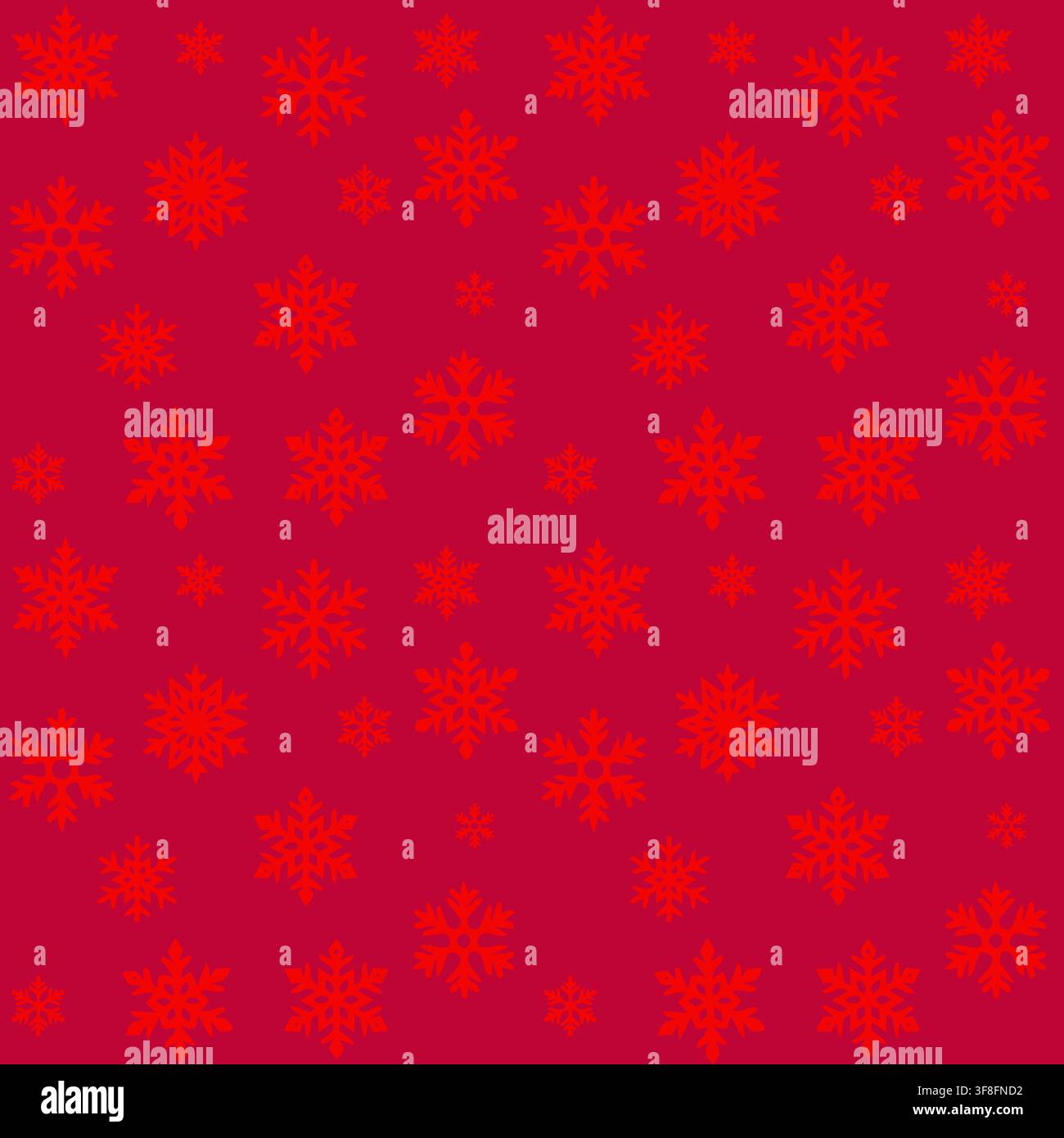 Dark Red Snowflake Pattern Stock Vector