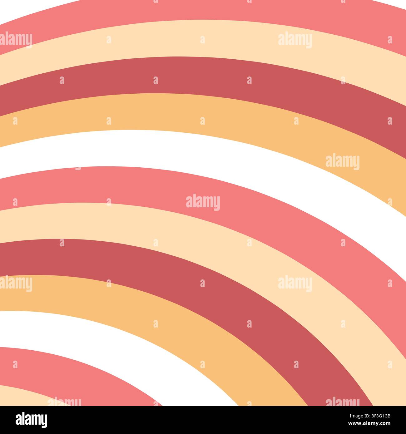 Abstract Colorful Curved Rainbow Wave Stripe Vector Illustration Stock Vector