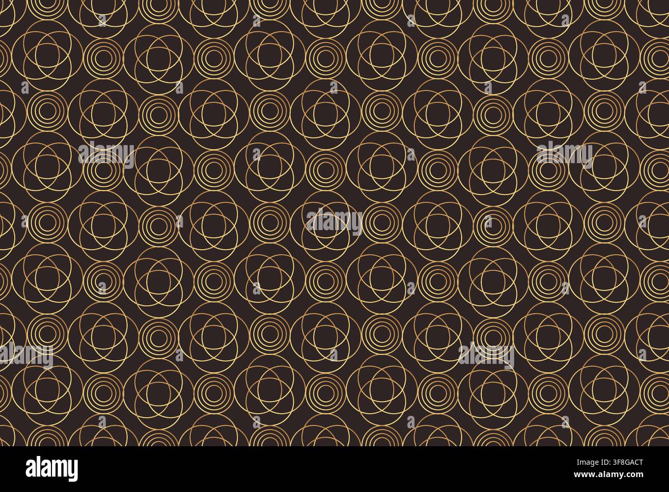 Minimal Luxury Art Deco Seamless Pattern Background. Gradient elegant golden geometric backdrop. Linear vintage trendy art nouveau minimalist pattern Stock Vector