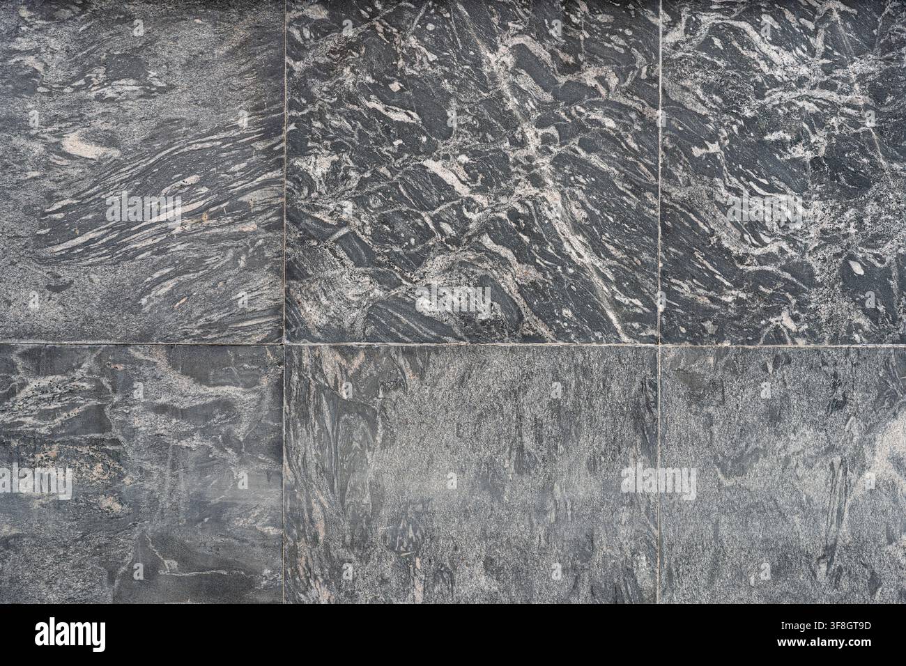 Gray Marble Stone Texture Tile Samples Grid Display Stock Photo