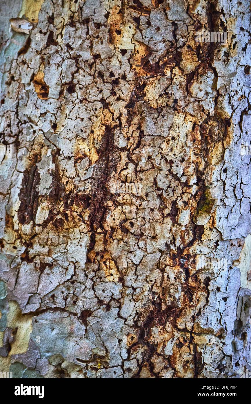 Tree Bark Texture Organic Pattern Close Up Stock Photo