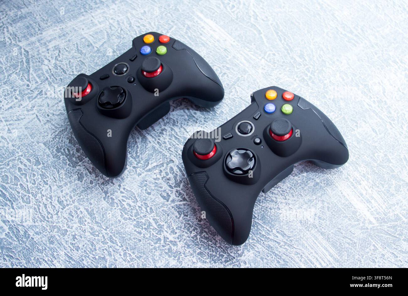 Next Generation game controllers isolated Stock Photo