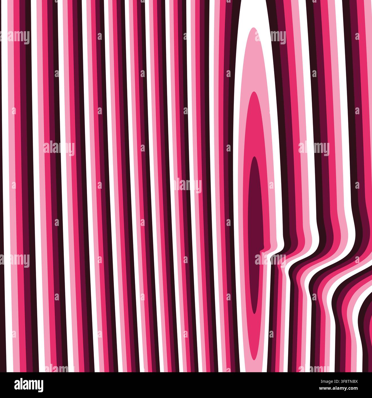 Pink distorted vertical stripes pattern background vector illustration Stock Vector
