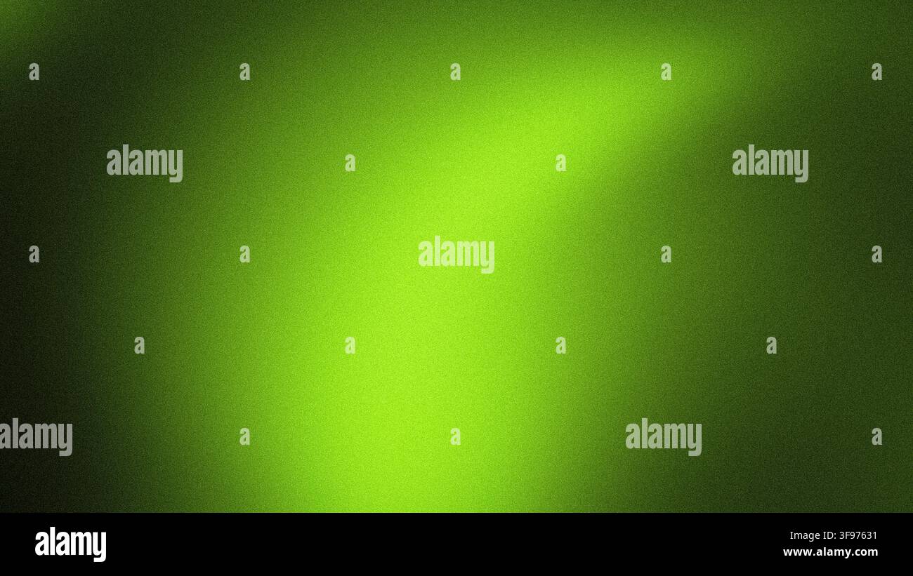 Abstract grainy gradient background in 4K resolution featuring green lime and dark Stock Photo