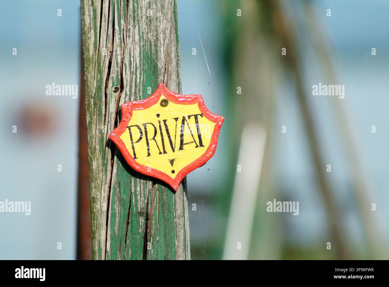 Privat sign Stock Photo
