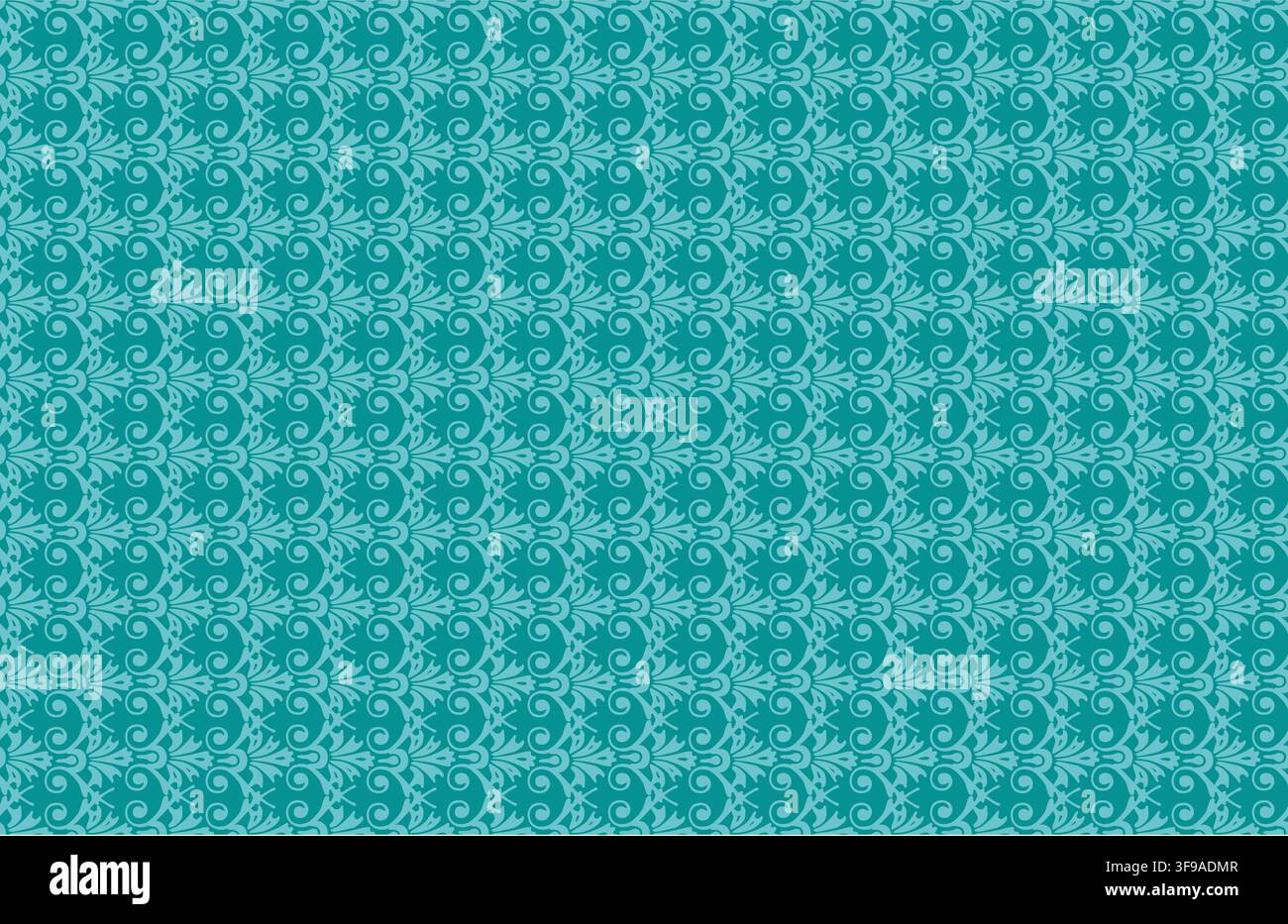 Horizontally And Vertically Repeatable Seamless Vector Decorative Pattern Illustration Isolated On A Green Background. Stock Vector