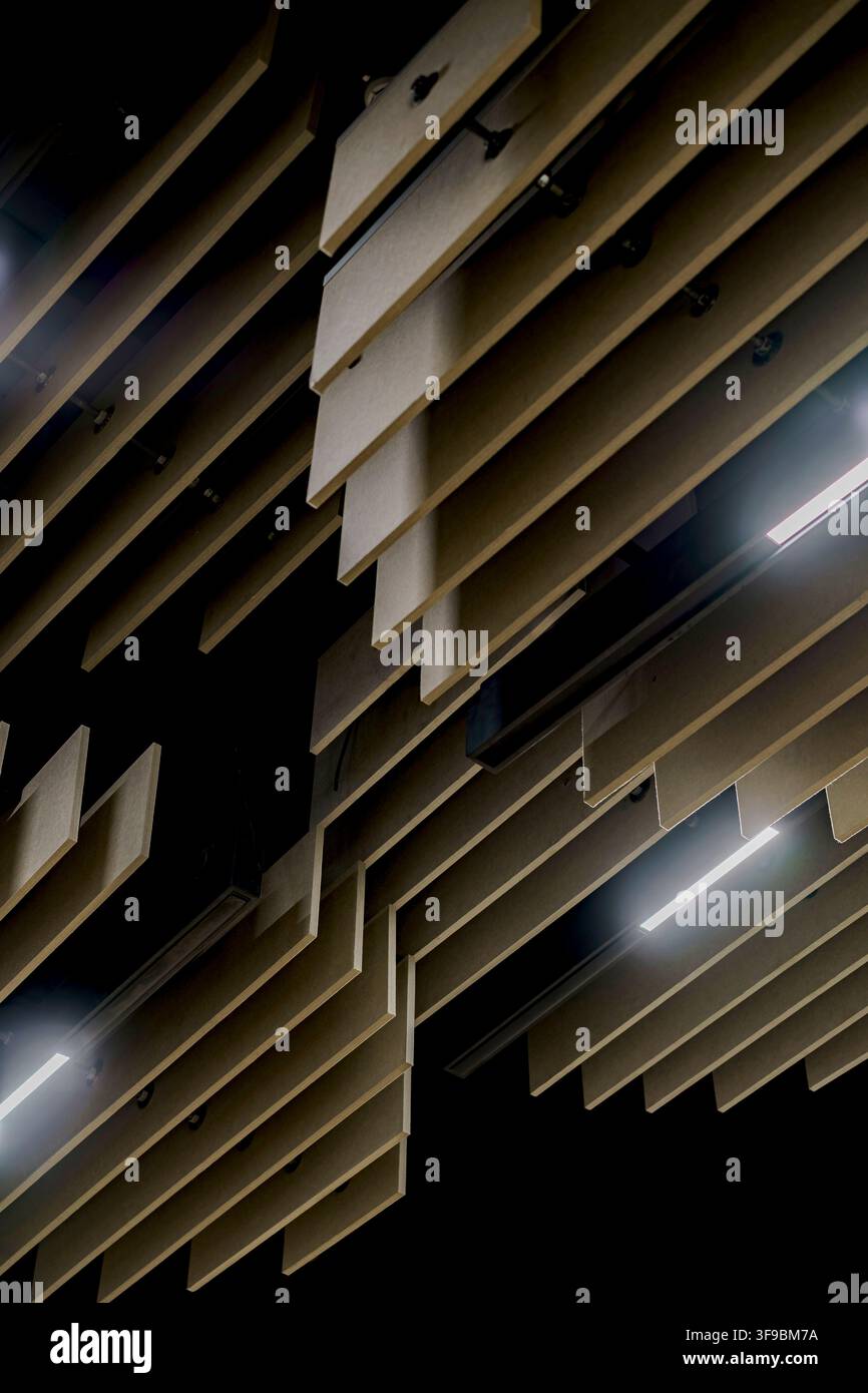Geometric ceiling panels linear hi-res stock photography and images - Alamy