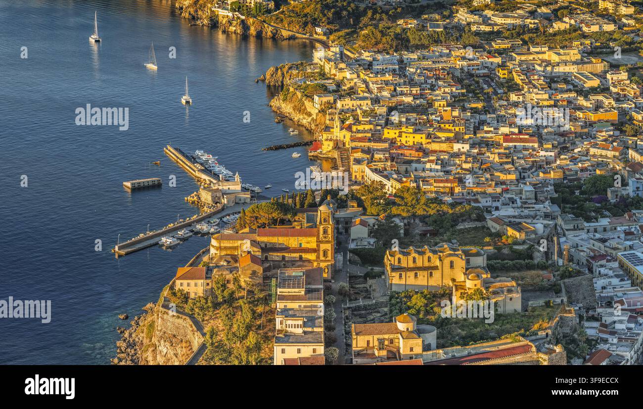 Lipari aerial view hi-res stock photography and images - Alamy