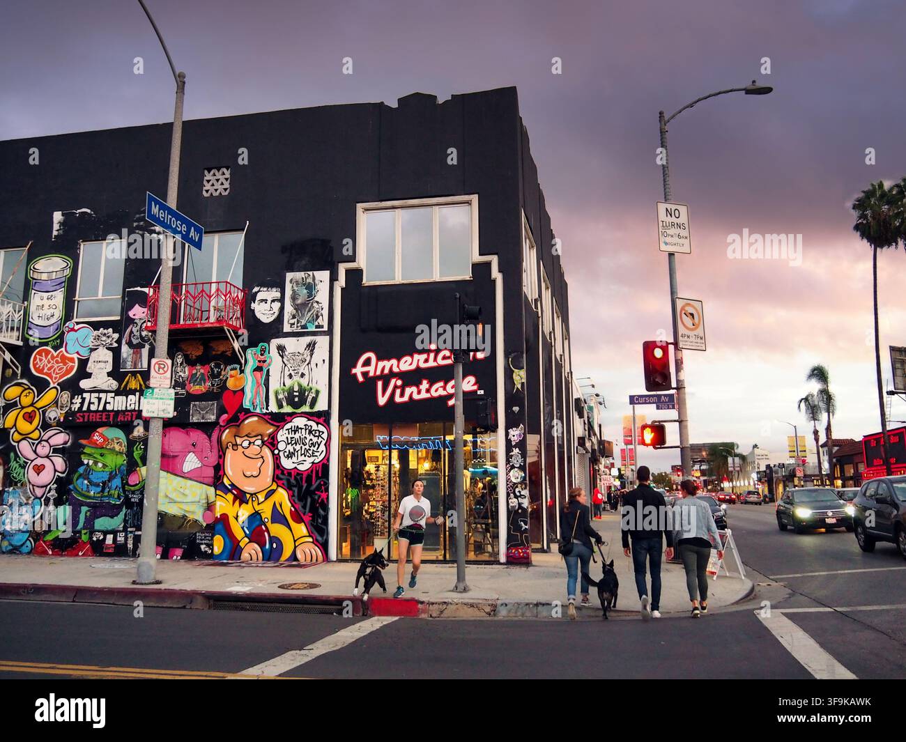 American vintage on melrose avenue los angeles hi-res stock
