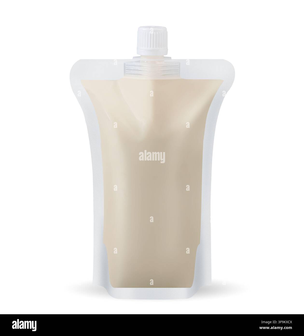 Plastic Spout Pouch Packaging Mockup Stock Photo