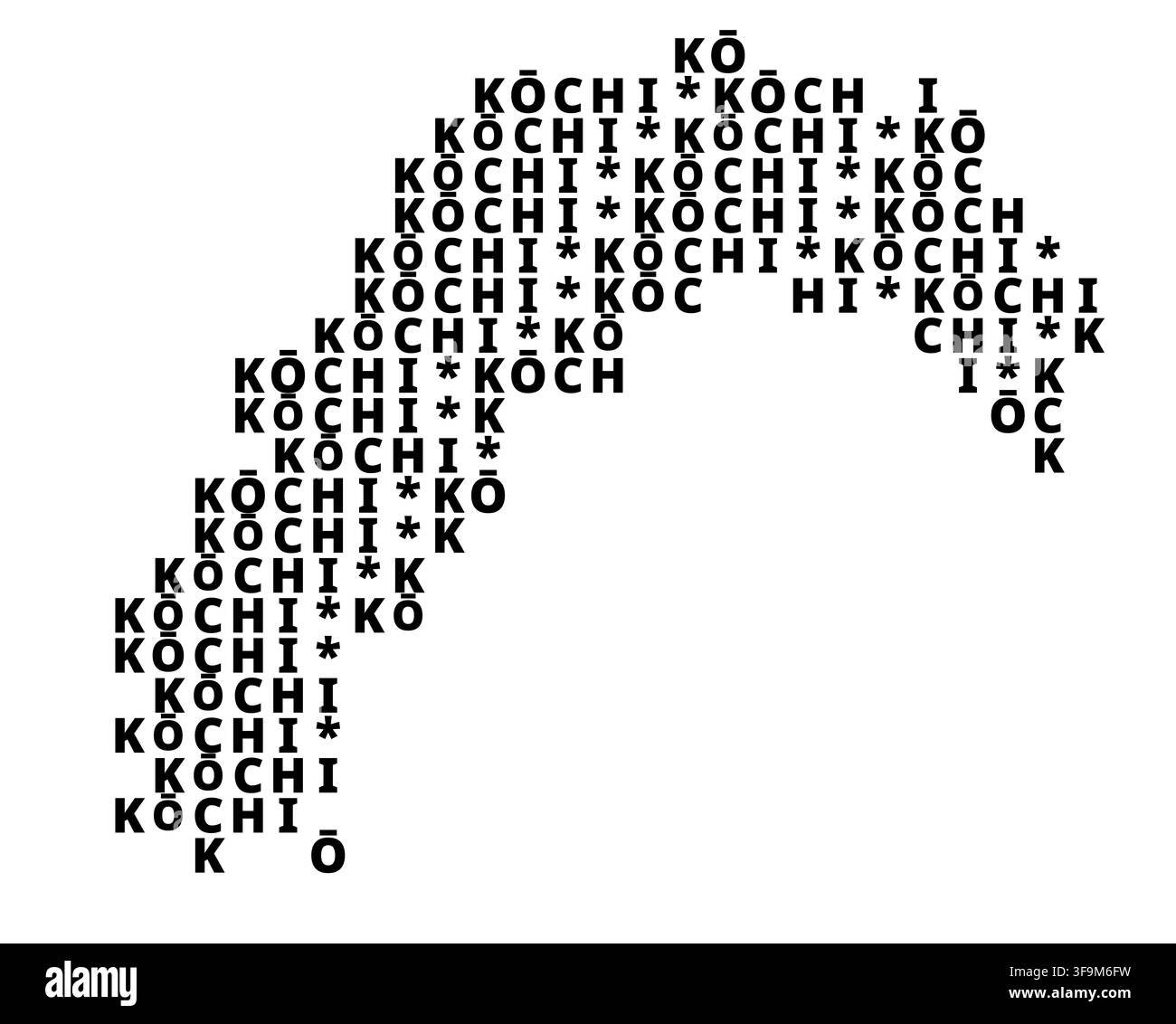 Kochi map Black and White Stock Photos & Images - Alamy