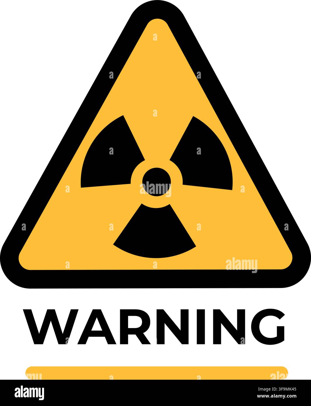 Radiation Hazard Warning Sign Stock Vector