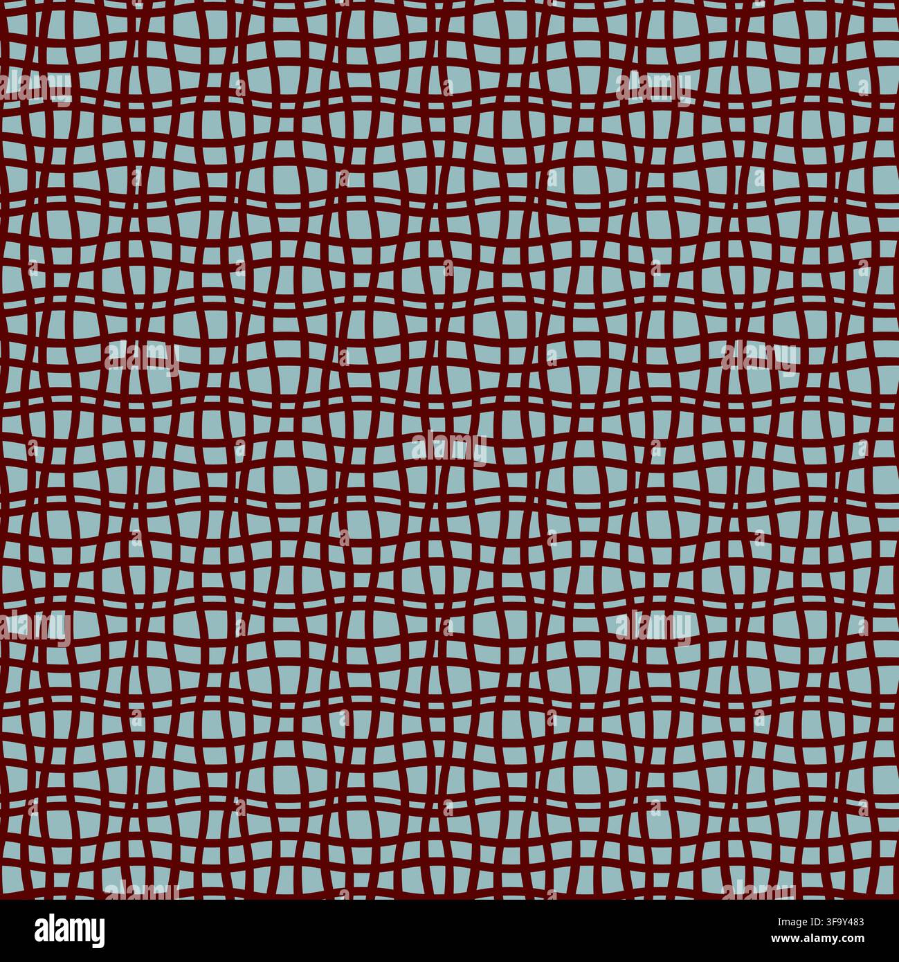 Blue Warped Grid Abstract Texture Stock Vector