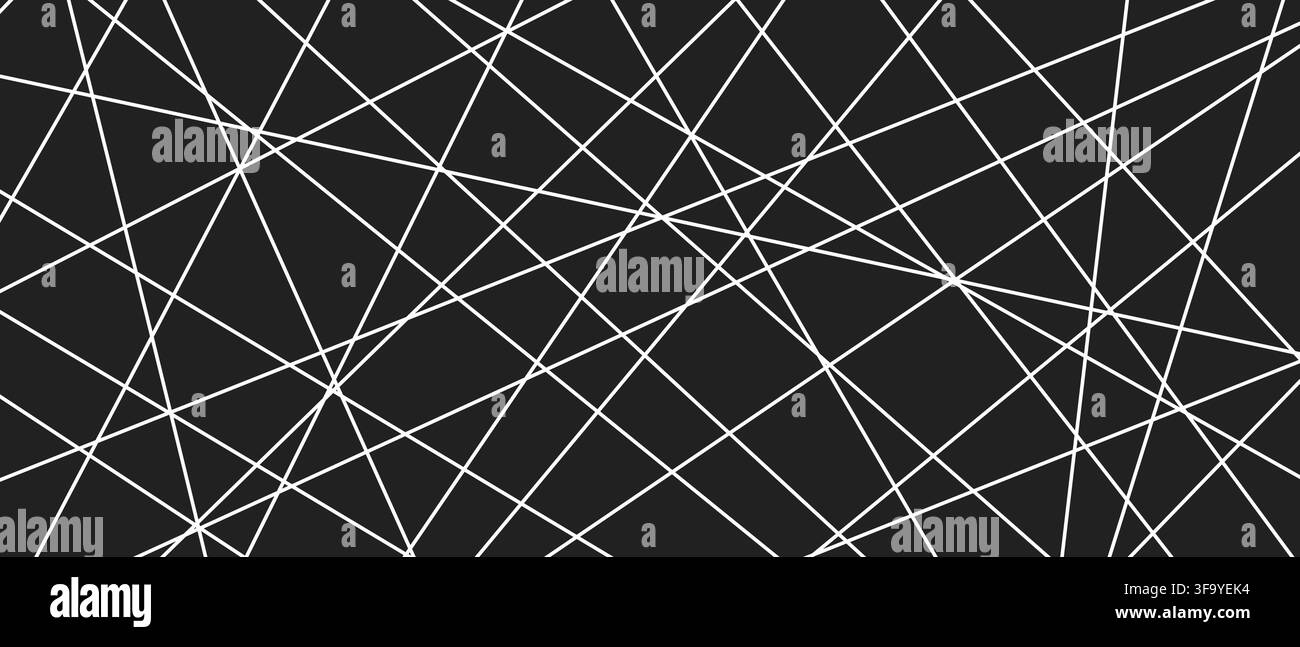 Chaotic straight diagonal strokes create dynamic monochrome vector texture. Stock Vector