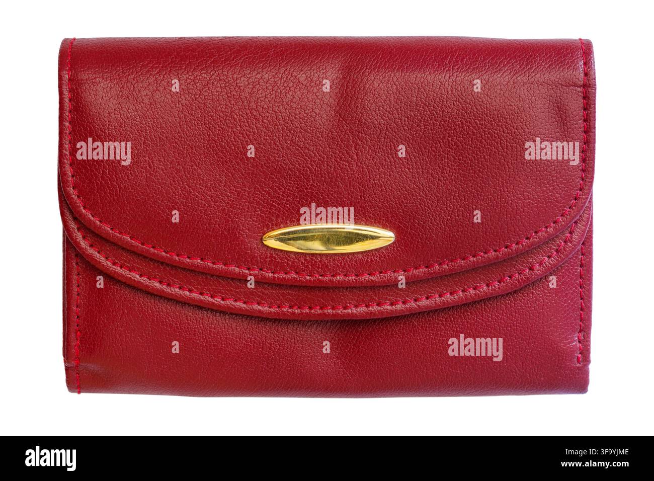 red purse isolated on white background Stock Photo