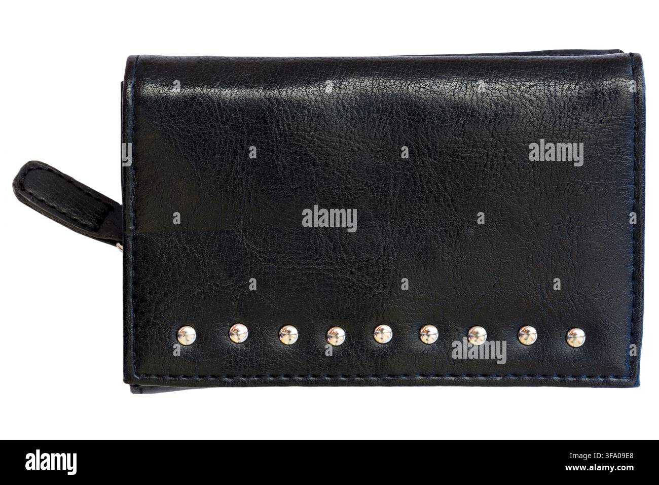 black purse isolated on white background Stock Photo