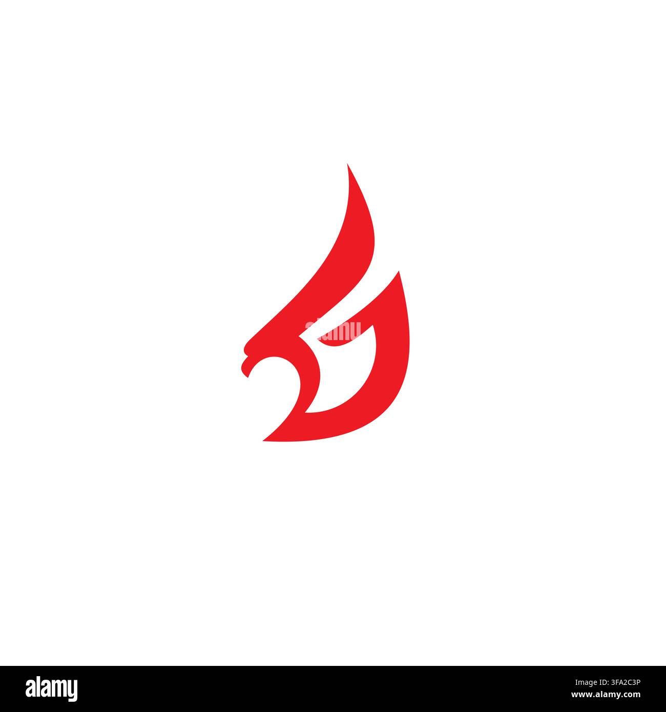 Letter G Eagle Logo Design. G Bird icon Vector Illustration Stock Vector