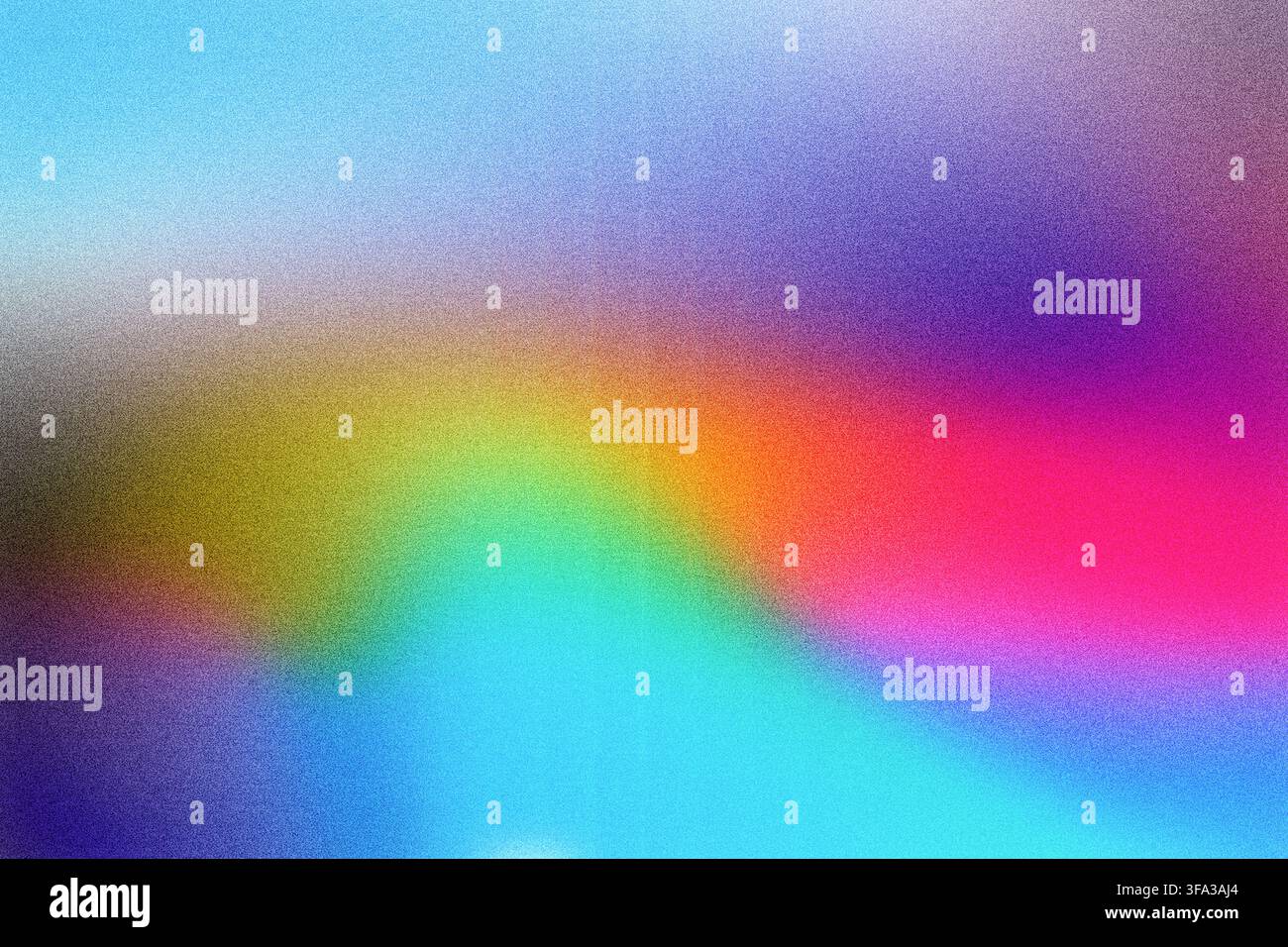Abstract background showing blurred rainbow color gradient with fine noise texture Stock Photo
