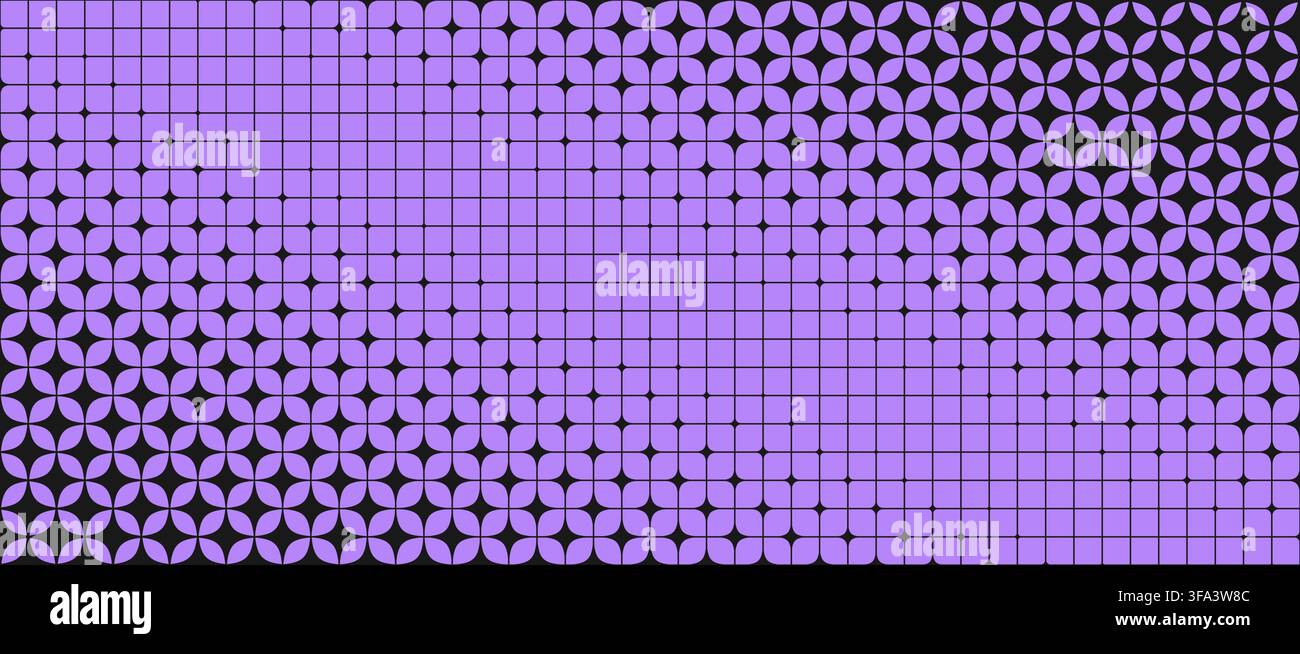 Purple geometric star gradation background. Sparkle slanted grid gradient pattern. Abstract repeating mosaic pattern wallpaper. Diagonal retro lattice wireframe backdrop. Vector texture pattern Stock Vector