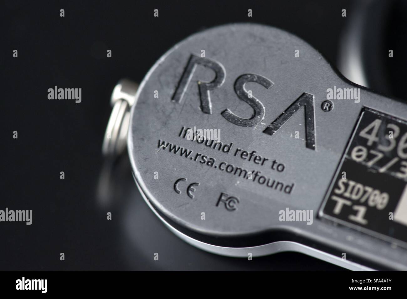 SecurID RSA secure access and authentication device for network security Stock Photo